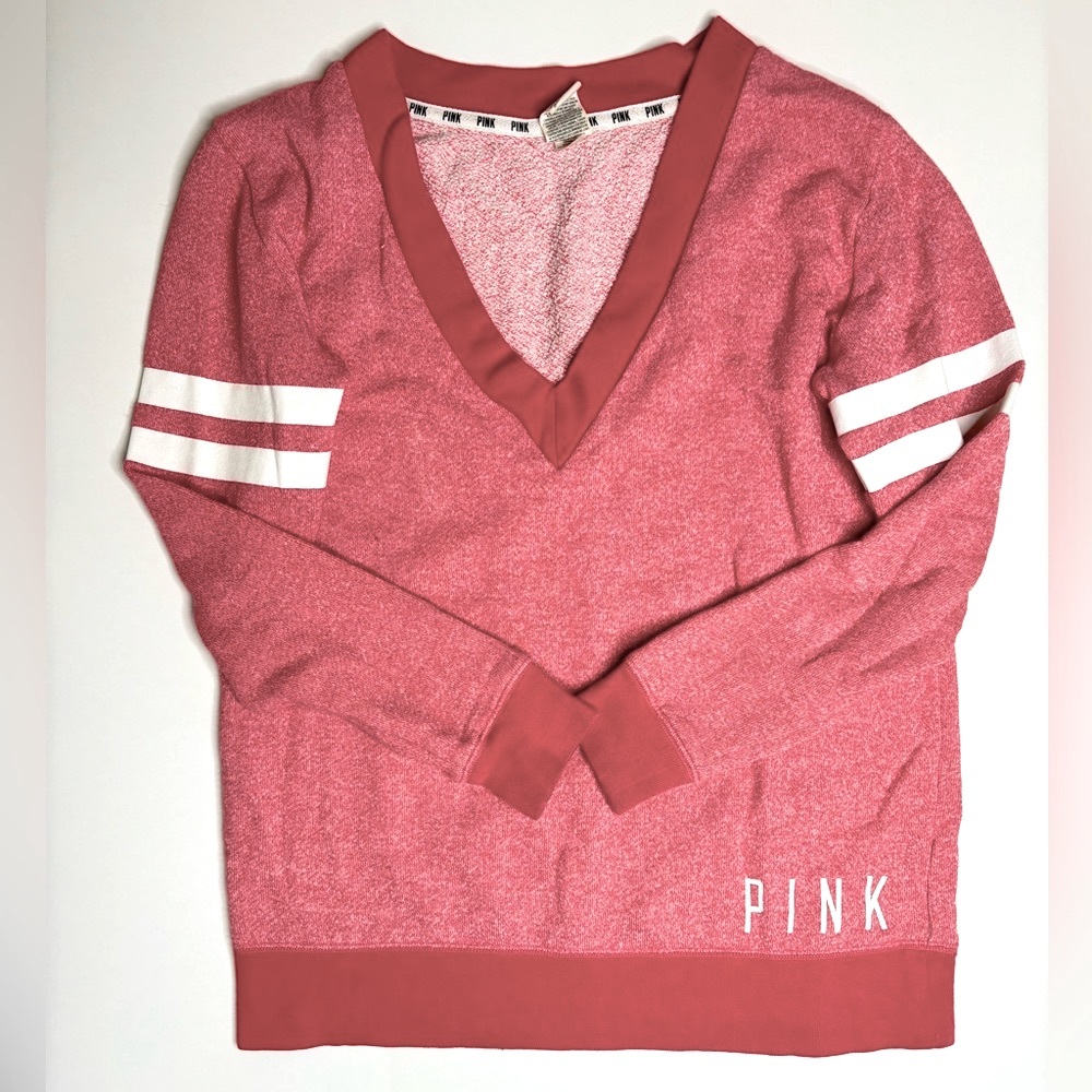 Victoria’s Secret PINK Deep V-Neck Sweater Women’s Petite S/M slightly oversized